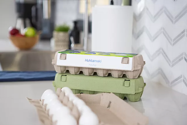 Huhtamaki North America launches fiber-based egg cartons, made from 100% recycled materials, in the United States for the first time