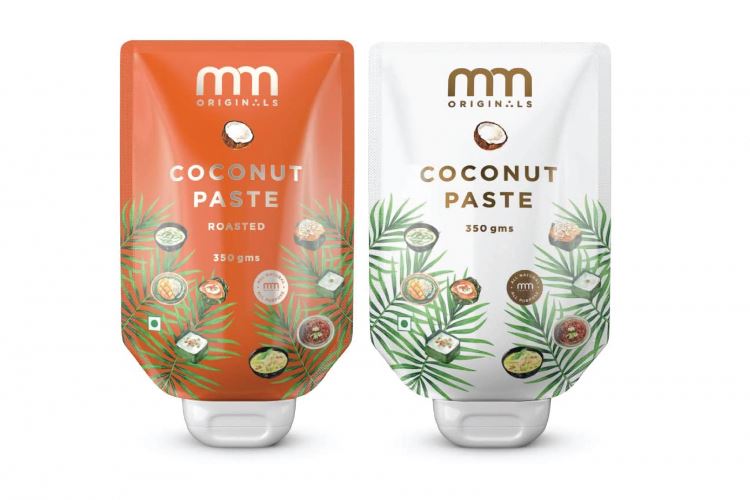 M&M coconut paste bottoms up pouch