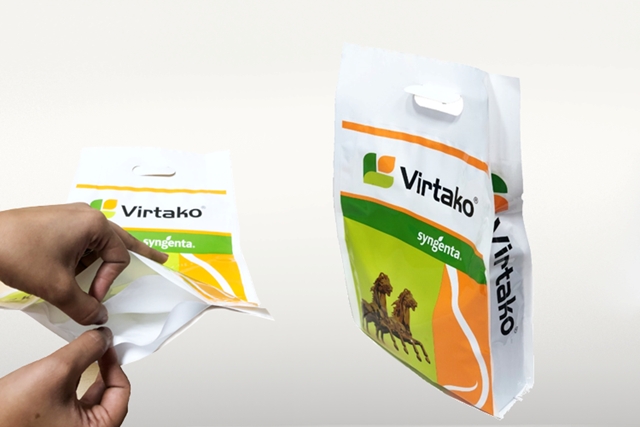 Bag-in-Bag Pouch with high drop resistance