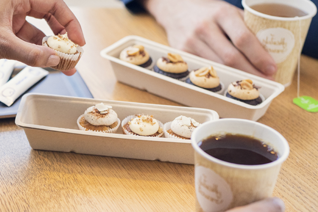 Barquettes snack compostables en fibre