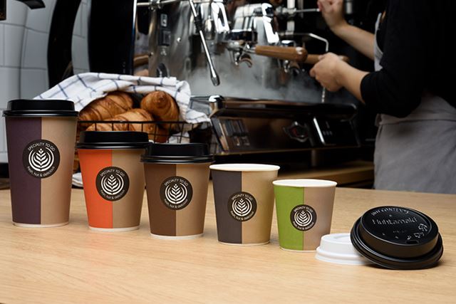 Paper hot cups and lids
