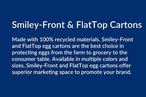 Smiley Front & FlatTop Egg Cartons