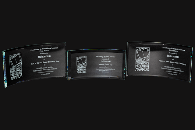 Huhtamaki collects three Foodservice Packaging Awards