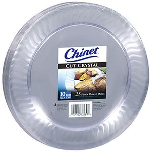 Chinet clear plastic clearance plates